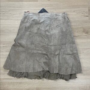 Terry Lewis Classic Luxuries Taupe A-Line Skirt